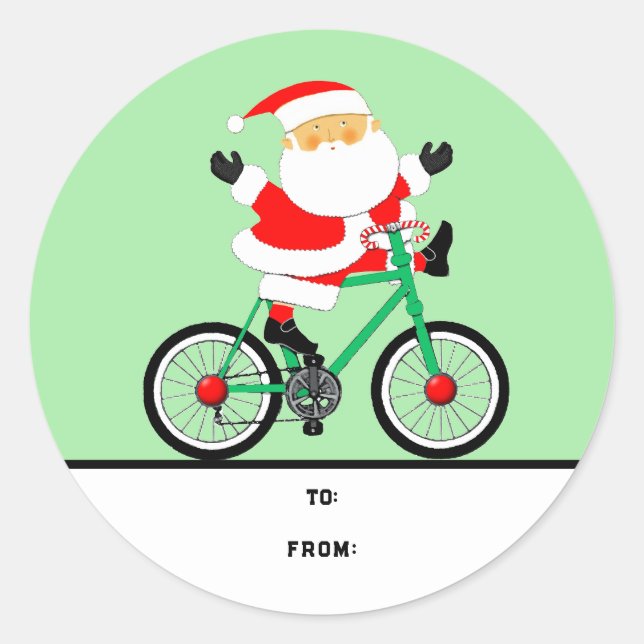 Vinheta redonda clássica com etiqueta de presente  (Frente)