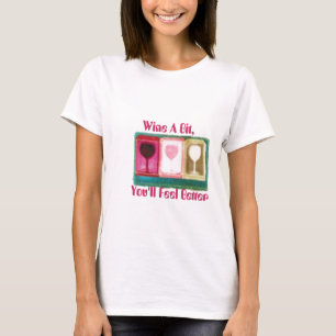 Vinho cabido do t-shirt um bocado, você sentirá