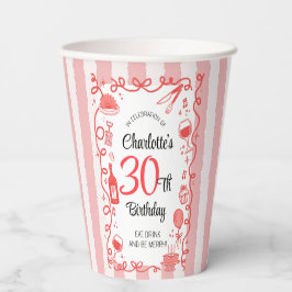 Vinho de aniversário de 30 anos e jantar desenho à
