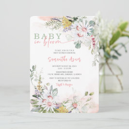 Vinho de Flor Selvagem no Convite para Chá de fral