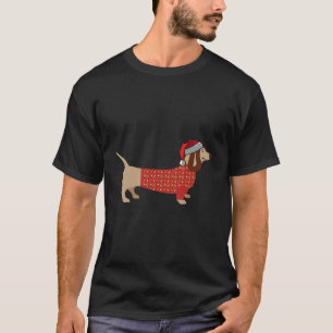 Vinho De Natal Daschund T-Shirt Doxie No Cachorro