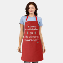 Vinho de Natal - Impressão Apron