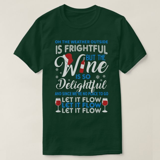 Vinho delicioso Suéter de Natal feio para mulheres (Frente do Design)