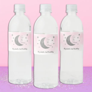 Vinho Dois O Rótulo Da Garrafa De Água Do segundo aniver