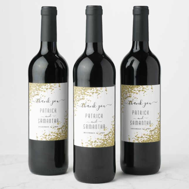 Vinho Dourado e Rótulos de Vinho Espumante (Garrafas)