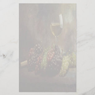 Vinho e artigos de papelaria das uvas