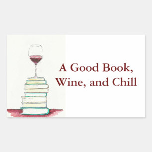 Vinho e autocolante no vidro traseiro dos livros