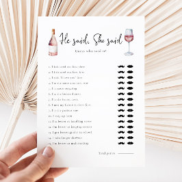 Vinho Elegante Disse Que Disse Jogo De Chá de pane