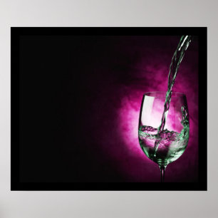 vinho em vazamento - impressão roxo