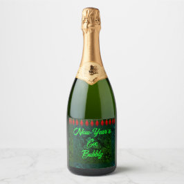 Vinho espumante de véspera de Ano Novo (conjunto d