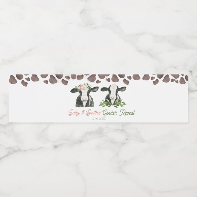 Vinho Fazenda Vaca Gênero Rótulo da Garrafa de Água (Rótulo Único)