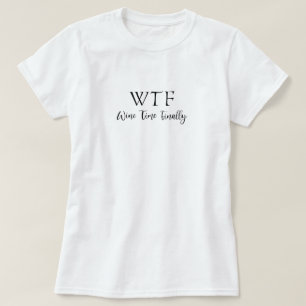 Vinho Feminino Camiseta Gráfica Divertida de Verão