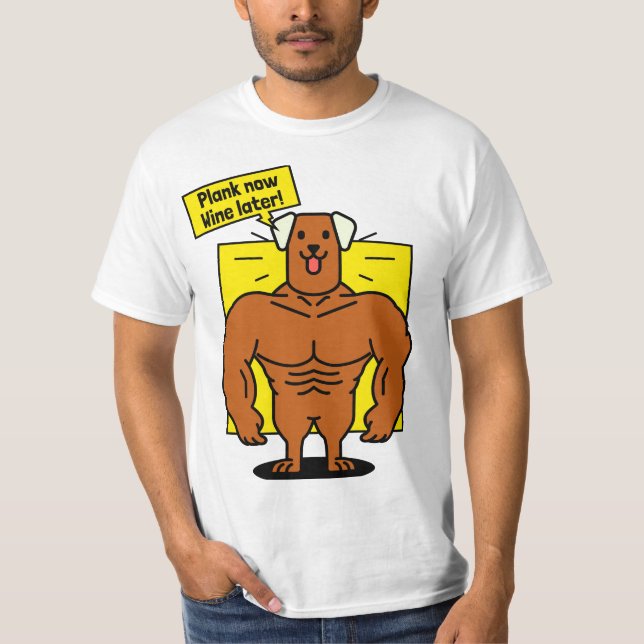 Vinho Mais Tarde Camisa Engraçada (Frente)