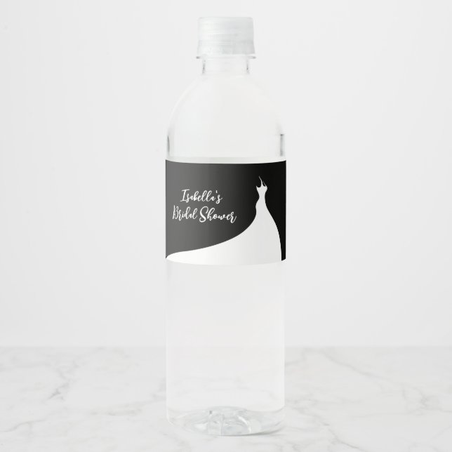 Vinho Rótulo da garrafa de água Chá de panela preto Eleg (Frente)