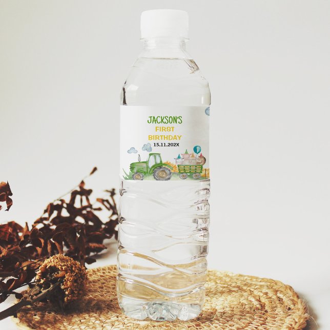 Vinho Rótulo da Garrafa de Água de Fazenda de Trator Ani (Criador carregado)