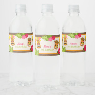 Vinho Rótulo da Garrafa de Água de Luau - Garota
