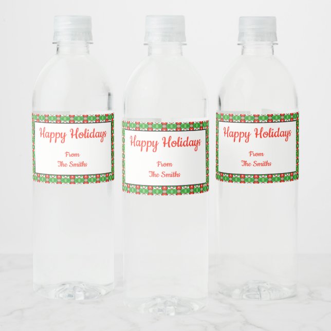 Vinho Rótulo da Garrafa de Água de Natal (Garrafas)