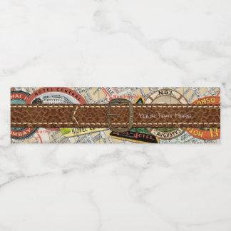 Vinho Rótulo da garrafa de água de viagem