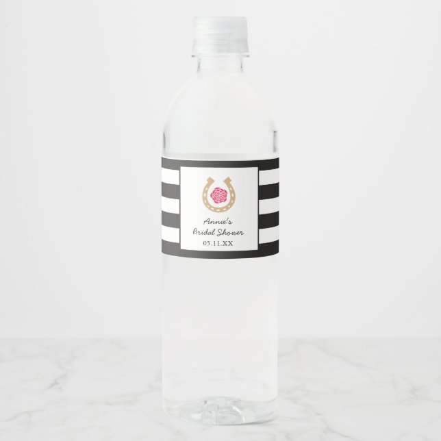 Vinho Rótulo da Garrafa de Água Derby para Chá de panela (Frente)