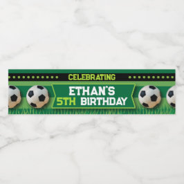 Vinho Rótulo da Garrafa de Água do Futebol