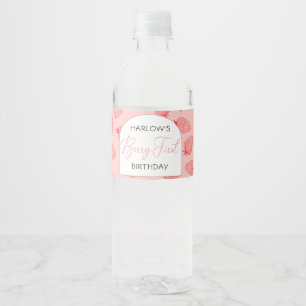 Vinho Rótulo da garrafa de água do primeiro aniversario