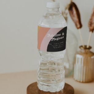 Vinho Rótulo da garrafa de água escura arco-íris dos ano