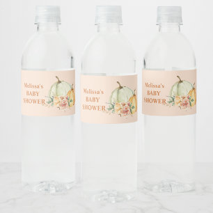 Vinho Rótulo da Garrafa de Água Floral Cor-de-Rosa