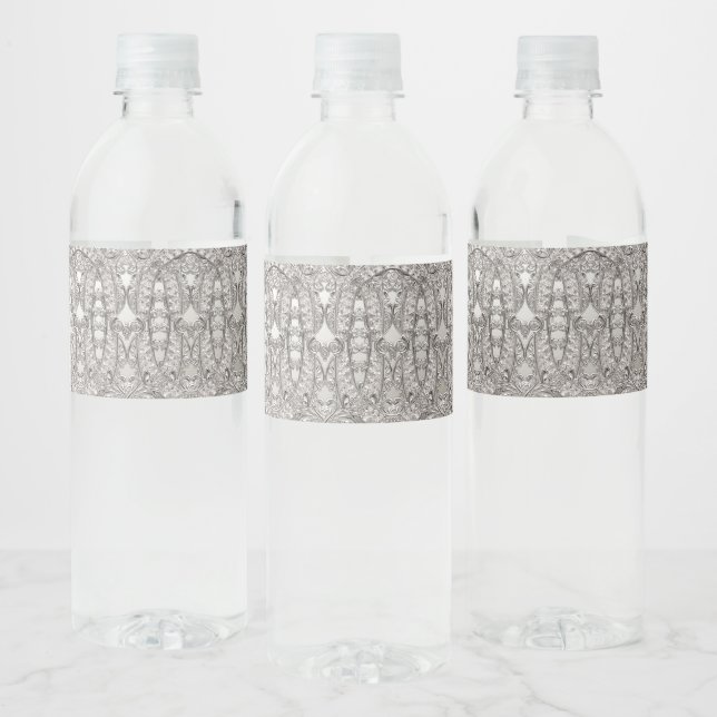 Vinho Rótulo da Garrafa de Água Moderna do Ornamentado d (Garrafas)