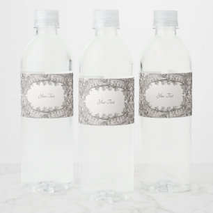 Vinho Rótulo da Garrafa de Água Moderna do Ornamentado d
