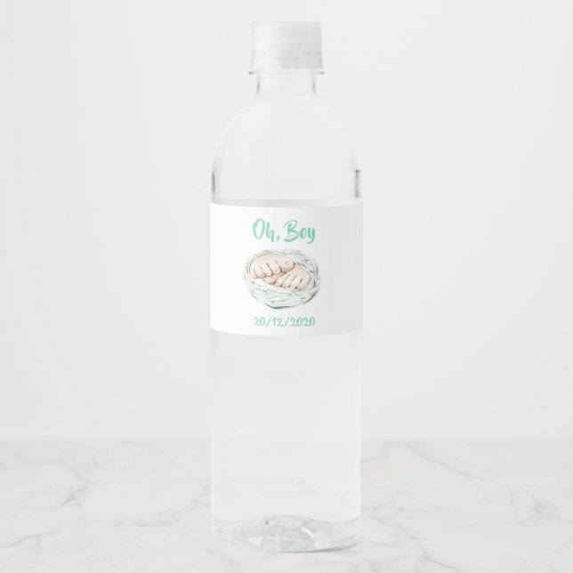Vinho Rótulo da garrafa de água para rapazes (Frente)