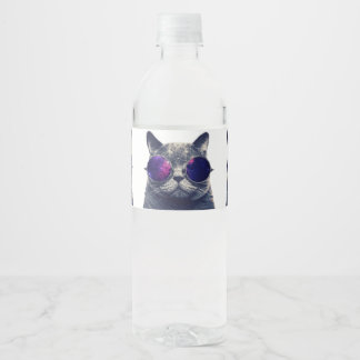 Vinho Rótulo da garrafa de água personalizada (8,25" x 2