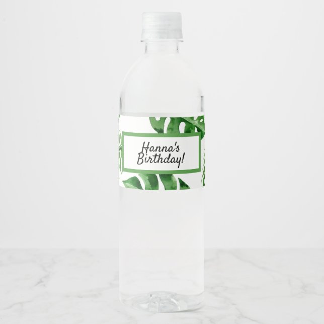 Vinho Rótulo da Garrafa de Palma Tropical Folha de Anive (Frente)