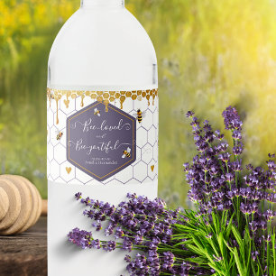 Vinho Rótulo de Garrafa de Água Amado pelas Abelhas e Be