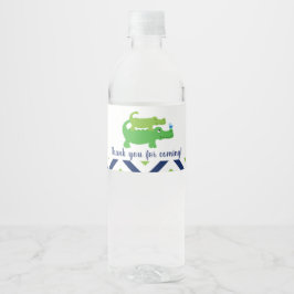 Vinho Rótulo de Garrafa de Água de Bebê Menino Jacaré El