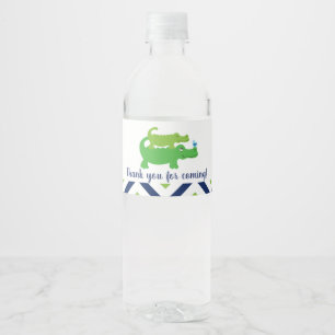 Vinho Rótulo de Garrafa de Água de Bebê Menino Jacaré El