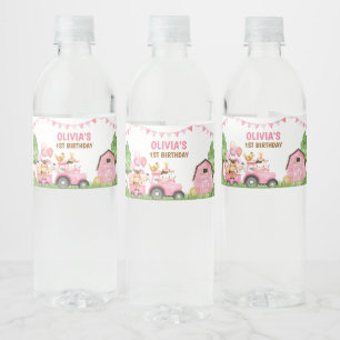 Vinho Rótulo de Garrafa de Água de Fazenda, Animais de C