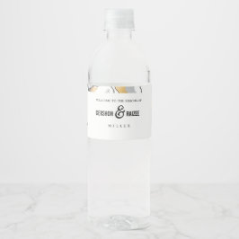 Vinho Rótulo de Garrafa de Água Flor