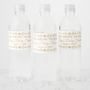 Vinho Rótulo de Garrafa de Água Floral Sapatinhos para C