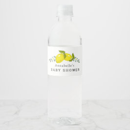 Vinho Rótulo de Garrafa de Água para Chá de Bebê Floral