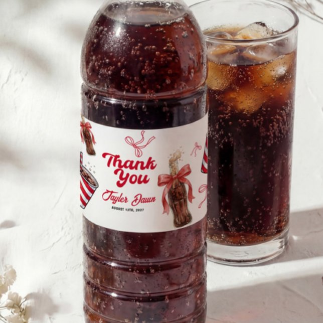 Vinho Rótulo de Garrafa de Água para Chá de Bebê Soda Po (Criador carregado)