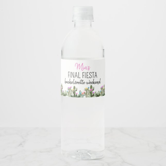 Vinho Rótulo de Garrafa de Água Personalizado Final Fies (Frente)