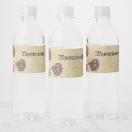 Vinho Rótulo de Garrafa de Casamento Romance Gótico – Es