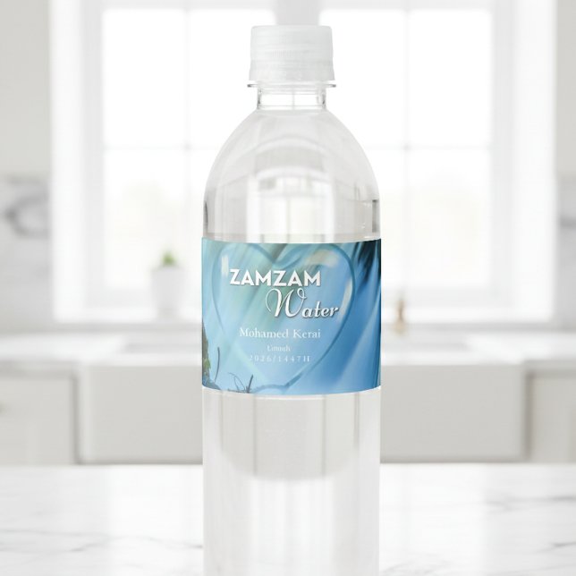 Vinho Rótulo Personalizado de Garrafa de Água Zamzam Isl (Criador carregado)