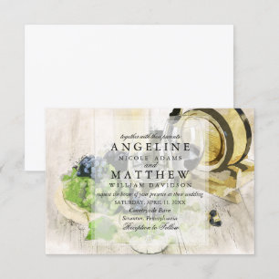 Vinho Rústico Parecia Vineyard Convite Para Casam