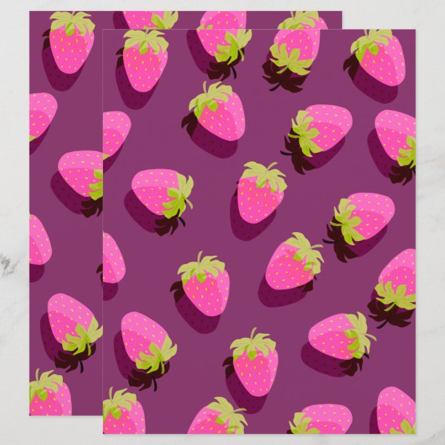 Vinho tinto de morango (Frente/Verso)