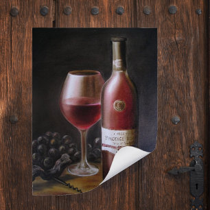 Vinho tinto - Impressão de arte
