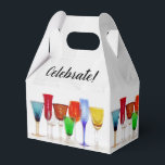 Vinhos "Celebrar!" Caixa de Presente<br><div class="desc">cores brilhantes,  fundo de rosa branco</div>
