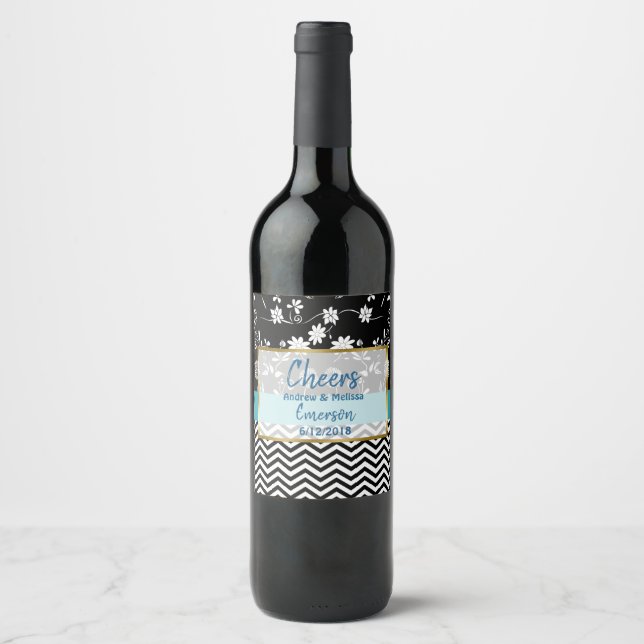 Vinhos Personalizados Rótulos de Garrafas de Vinho (Frente)
