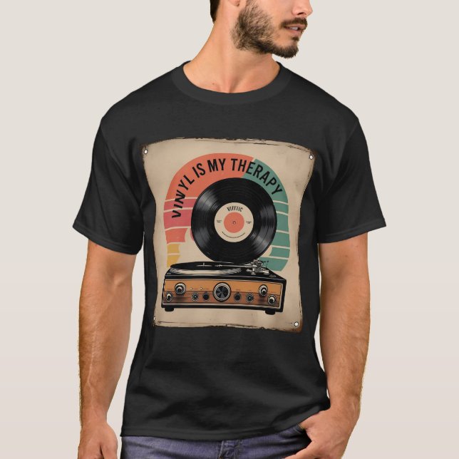 Vinil - Minha Terapia - T-Shirt Retro Sunset Turnt (Frente)