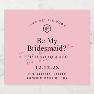 Vino Personalizado Antes da Rosa de Vows Inspirado